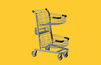  Two Layer Shopping Trolley