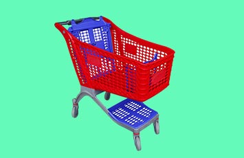  Plastic Shopping Trolley