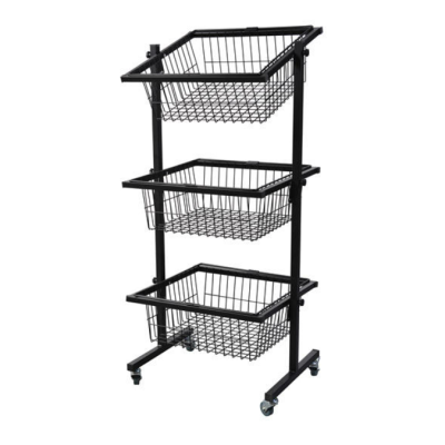 3 Tier Basket Display with Casters UNQ-DS513